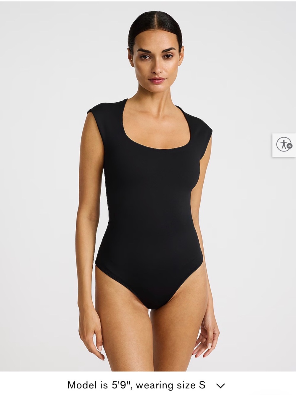 Express Black Cap Sleeve Bodysuit